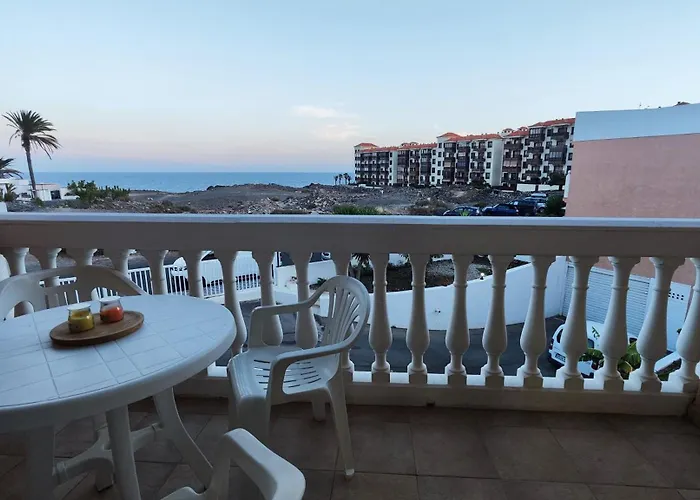 Encantador Estudio Con Terraza Privada Y Espectaculares Vistas Al Mar En Costa Del Silencio, Cerca De Cristianos Lejlighed *